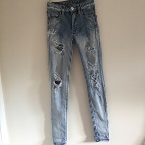 American Eagle Distressed Skinny Jeans